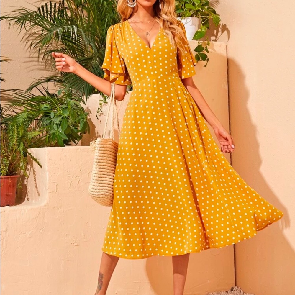 SOLD Retro Dress 1930s Style Polka Dot Pinup 30s - Picture 7 of 8